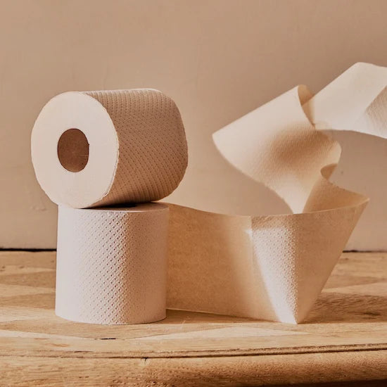Papel higiénico de bambú sin blanquear