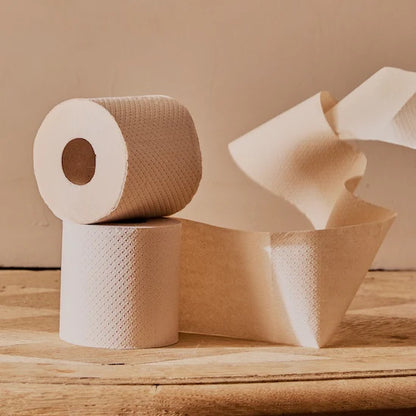 Papel higiénico de bambú sin blanquear