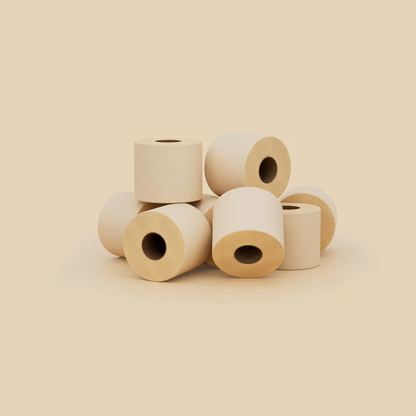 Papel higiénico de bambú sin blanquear